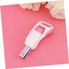 VICASKY Nail Care Set Safe Nail Clippers Tweezers Scissors for Newborns and Toddlers Portable Pink Grooming Kit with Magnifier view 3