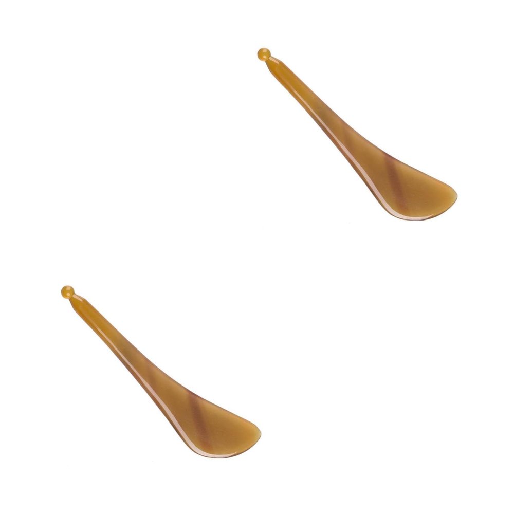 Beaupretty 2pcs Manual Scraping Plate Smooth Gua Massage Tool for Face Eyes Finely Polished Lightweight and Comfortable to Use for Relaxation and Skin Care