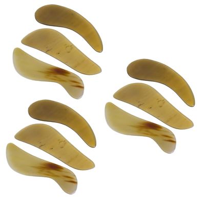 Beaupretty 9pcs Guasha Board Massage Tool for Body Face and Neck High-Grade Horn Scraping Tool for Relaxation and Comfort and Massage