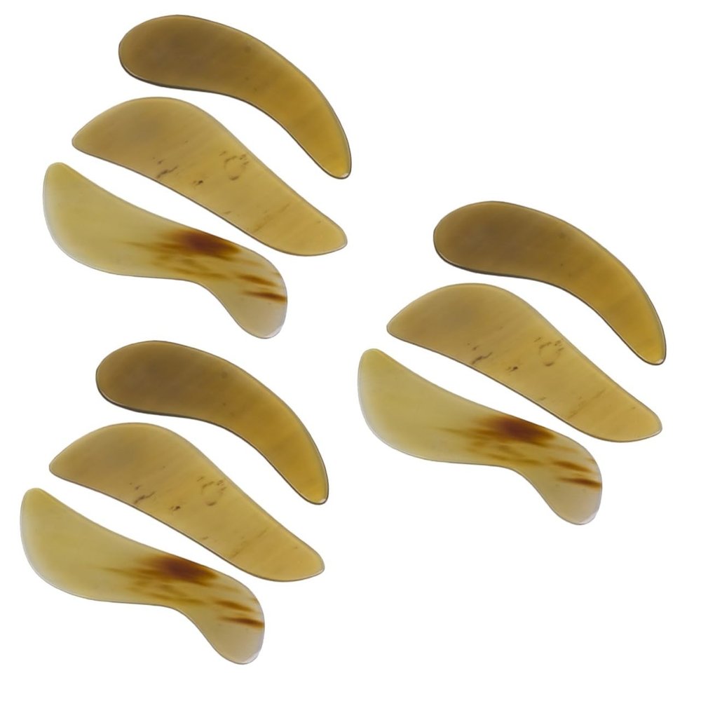 Beaupretty 9pcs Guasha Board Massage Tool for Body Face and Neck High-Grade Horn Scraping Tool for Relaxation and Comfort and Massage