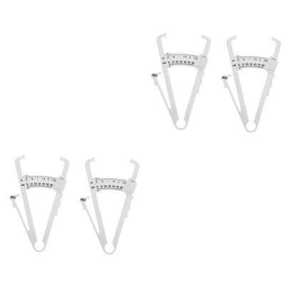 Beaupretty 4pcs Handheld Skinfold Caliper Measurement Device Fat Clamp Measuring Caliper for Men Women