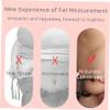Beaupretty 4pcs Handheld Skinfold Caliper Measurement Device Fat Clamp Measuring Caliper for Men Women view 2