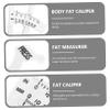 Beaupretty 4pcs Handheld Skinfold Caliper Measurement Device Fat Clamp Measuring Caliper for Men Women view 4