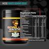 Gorilla Mind Pre Workout - Massive Pumps Laser Focus Energy Power - L-Citrulline, Creatine, L-Tyrosine, Betaine, Hydroprime, Alpha-GPC, 400mg Caffeine, Huperzine A 808g (White Gummy Bear) view 2