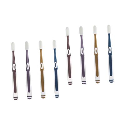 Beaupretty 2sets Adult Silicone Toothbrush Assorted Soft Nano Bristles for Sensitive Teeth Ergonomic Design for Family Use