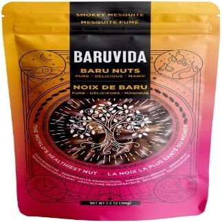 Baruvida Baru Nuts Smoky Mesquite BBQ Flavor | World's Healthiest Nut | Crunchy and Delicious | Healthy Snack | High Protein, Lowest Fat and Lowest Calorie Nut | Suitable for Vegan, Gluten Free, Keto, Peanut Free | Naturally Non GMO | SUPERFOOD with 