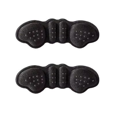 Heel Pads for Shoes Cuttable Back of Heel Cushion InsertsReusable Heel Guards Liners for Women MenHeel Protector to Prevent Heel Blister (Color : Black, Size : 2pcs-Thick 4mm)