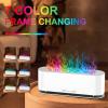 2025 Upgraded Flame Fire Diffuser Humidifier, 7 Colors Changing Oil Diffuser, Ultra-Quiet Aroma Essential Oils Aromatherapy Diffusers for Large Room, Bedroom, Office(200ml Auto Off,Timeable,12Hrs) view 2
