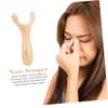 FRCOLOR 2pcs Portable Nose Massager Face Sculpting Tool Resin Scraping Stick Facial Pore Scraper Travel Home Beauty Tool view 4