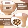 8 Pairs 30" Extra Width Diabetic Non Binding Loose Socks Non Slip for Swollen Feet Calf for Men Women Gifts(9-11,Brown Serials) view 3