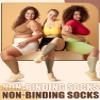 8 Pairs 30" Extra Width Diabetic Non Binding Loose Socks Non Slip for Swollen Feet Calf for Men Women Gifts(9-11,Brown Serials) view 4
