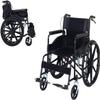 Folding Self Propelled Household Mobile Portable Wheelchair Lightweight Transit Travel Chair Mobility Device with Armrests and Footrests for The Elderly and Adults view 1
