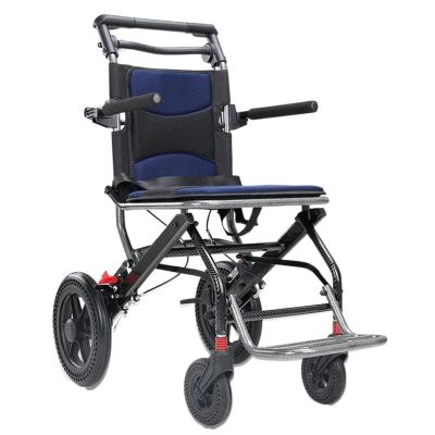Foldable Manual Wheelchair, with 270 Flip-up Armrests & Foot Rests, Portable Rollator Chairs, for Elderly Pregnant Women