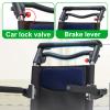 Foldable Manual Wheelchair, with 270 Flip-up Armrests & Foot Rests, Portable Rollator Chairs, for Elderly Pregnant Women view 4