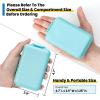 14 GRIDS Travel Pill Organizer Box with Labels - Travel Medicine Case Kit - Pocket Daily Pharmacy Container - Travel Medication Holder Dispenser for Fish Oil Vitamin Supplement Storage - Sky Blue view 3
