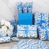 100 Sheets Blue Forget-Me-Not Flower Tissue Paper, 20x14 Inches, Watercolor Flower Wrapping Paper Wildflower Myosotis Sylvatica Wrapping Tissue for Spring Wedding Gift Wrapping Supplies view 4
