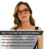 6 Pack Readers for Women Oprah Style Square Reading Glasses with Spring Hinge Blue Light Blocking for Men Ladies 6C +1.75 view 4