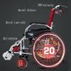 YUSIWOAL Lightweight Transport Mobile Wheelchair High-Raised Lightweight Transport Mobile Wheelchair,Portable Folding Transport Lightweight Transport Mobile Wheelchair,Light Aluminum Alloy Lightwei view 4