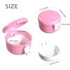 ARGOMAX Leak Proof Retainer Cleaner Case, Denture Cups for Soaking Dentures, Denture Travel Case (Pink+White). view 2