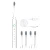 AOKID Electric Toothbrush Toothbrush 6 Modes 45000vpm with Smart Timers Portable Fast Rechargeable Power IPX7 Waterproofs Electric Toothbrush for Women Men wuth Travel White view 1