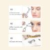 Contact Lens Wearing Aids, Contact Lens Eyelid Stretcher, Color Contact Eyeglass Clips Support The Eyelids, Portable Carrier Box with Tweezers Remover Tool for New Users Girls with Long Nails (Blue) view 2