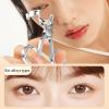 Contact Lens Wearing Aids, Contact Lens Eyelid Stretcher, Color Contact Eyeglass Clips Support The Eyelids, Portable Carrier Box with Tweezers Remover Tool for New Users Girls with Long Nails (Blue) view 3