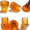 DraCra 6 Pack Cane Tips 19mm 3/4" + 7/8" 22mm Orange Rubber End Caps Heavy Duty with Metal Washer for Walking Canes Crutches Standard Senior Wooden Crutch Rod view 1