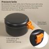 ARGOMAX Leak Proof Retainer Cleaner Case, Denture Cups for Soaking Dentures, Denture Travel Case (Black + Orange). view 4