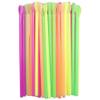 100 Pcs Disposable Spoon Straws Snow Cone Straws Slushie Straws With Spoon Plastic Drinking Straws For Milkshakes Shaved Ice view 1