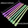 100 Pcs Disposable Spoon Straws Snow Cone Straws Slushie Straws With Spoon Plastic Drinking Straws For Milkshakes Shaved Ice view 2