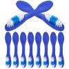 Beaupretty Manual Toothbrush 10pcs Prison Toothbrush Thumbprint Security Tiny Oral Cleaning Brush Short Handled for Teeth Cleaning view 1