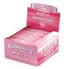 Elements PINK Connoisseur Thin King Size Slim Papers + Tips - 1 box / 24 booklets, white view 2