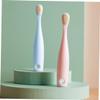 NOLITOY 4pcs Boy Girl Toothbrush Soft Bristle Toothbrushes for Gentle Oral Care Ergonomic Design for Comfortable to Hold Includes Tongue Cleaner for Newborns and Toddlers Red Blue view 2