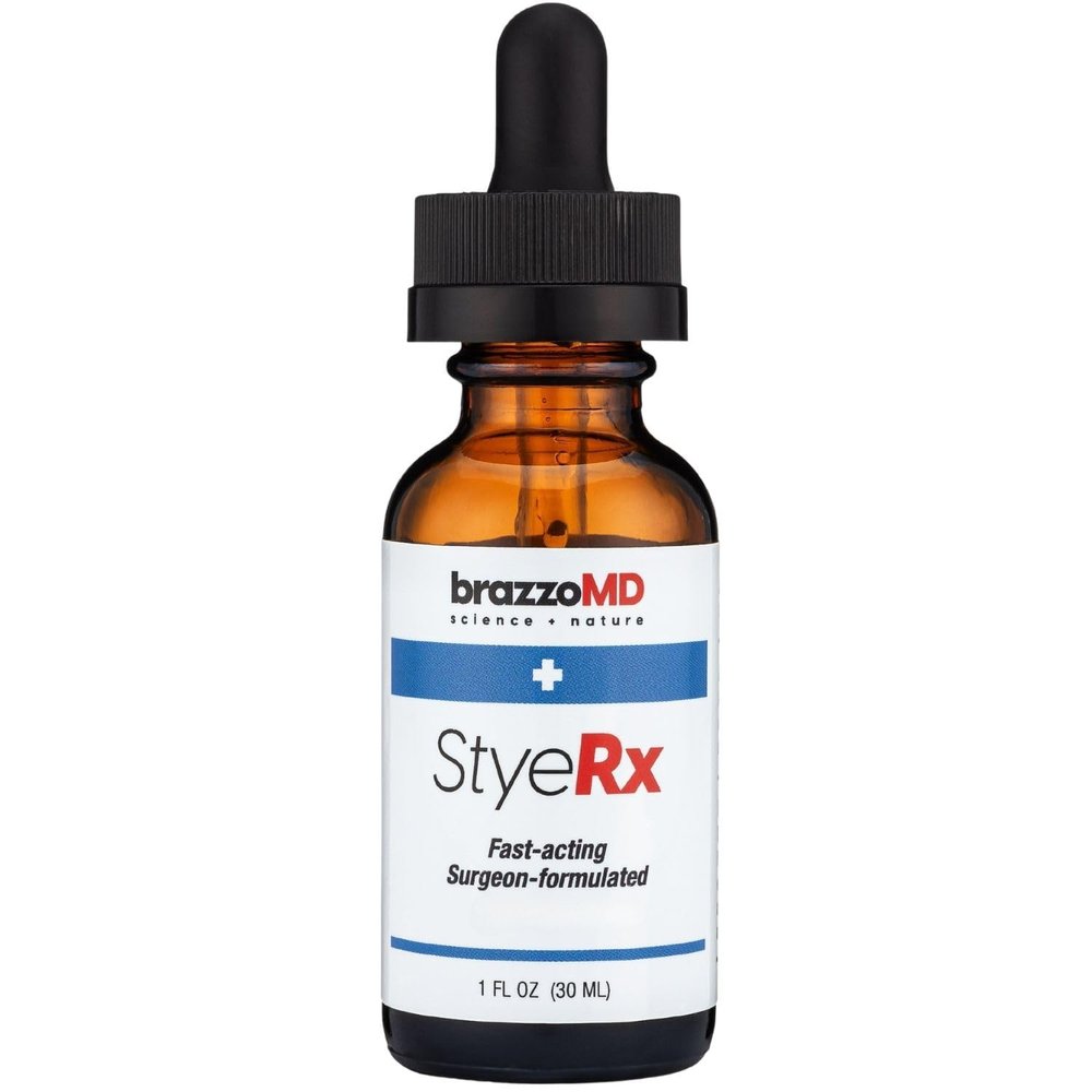 brazmedics brazzoMD Stye Relief - Physician-formulated - Assists Chalazions, Made with Arnica & Calendula 1.0 Fl Oz.
