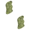 Beaupretty 2pcs Jade Stone Scraping Massage Board for Muscle Relief Compact and Gua Tool for Face Neck Back Relaxation view 1