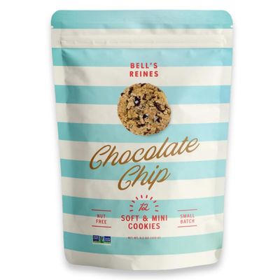 Bell's Reines Chocolate Chip Cookies With Sea Salt, Soft Gourmet Small Batch, Healthy Snacks, Bakery Fresh 12-Cookie Bag