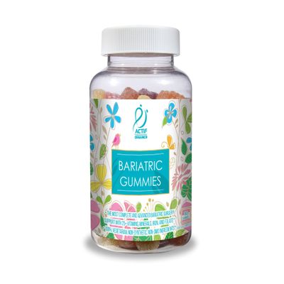 ACTIF Organic Bariatric Gummies with 25+ Organic Vitamins and Minerals for Bariatric Surgery, Advanced Formula  Non GMO, 90 Count