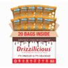 Drizzilicious Mini Flavored Rice Cakes Birthday Cake - Rice Crisps, Healthy Snack for Adults and Kids, Vegan, Gluten Free Snack, Allergen Free, Only 90 Calories Per Bag - 0.74 oz (Pack of 20) view 1