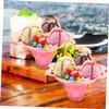 NOLITOY 40pcs Flower Shaped Ice Cream Cups Drip Tray Bowls for Desserts and Snacks for Parties and Gatherings view 4
