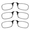 ThinOptics Readers Rectangular Reading Glasses, 3 Pack-Black, 44mm + 1.5 view 1