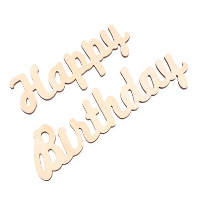 ABOOFAN Happy Birthday Wooden Ornament Wall Decor Reusable Hanging Plaque for Birthday Parties Decoration and Photo Backdrops Easy to Install and Remove Brings Joyful Ambiance