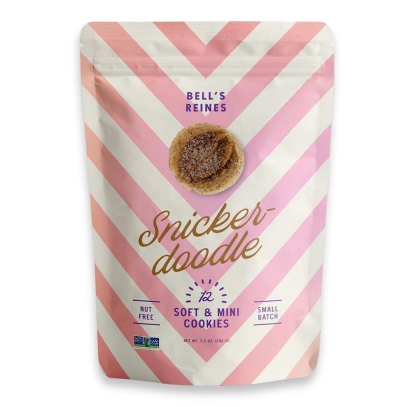 Bell's Reines Snickerdoodle Cookies, Soft Gourmet Small Batch, Healthy Snacks, Bakery Fresh 12-Cookie Bag
