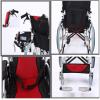 Wheelchair Self-Propelled Aluminum Folding Lightweight Portable Transportation Travel Chair Adjustable Footrest 18 Inch Seat Width (Color : B) view 4