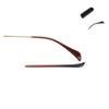 2 Pairs Sunglasses End Tips Eyeglass Ear Sock Pieces Tube Eyewear Anti-Slip Plastic Comfort Replacement Tips Metal Eyeglass Legs (Brown) view 1