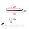 2 Pairs Sunglasses End Tips Eyeglass Ear Sock Pieces Tube Eyewear Anti-Slip Plastic Comfort Replacement Tips Metal Eyeglass Legs (Brown) view 4