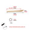 2 Pairs Eyeglass End Tips Ear Sock Pieces Tube Eyewear Anti-Slip Plastic Cement Comfort Replacement Metal Glasses Legs (Golden) view 2