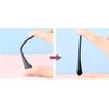 2 Pairs Eyeglass End Tips Ear Sock Pieces Tube Eyewear Anti-Slip Plastic Cement Comfort Replacement Metal Glasses Legs (Golden) view 4