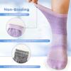 Bulinlulu Diabetic Socks for Women Men,6 Pairs Non Binding Diabetic Ankle Wide Socks with Seamless Toe 6-9 9-11 13-15(Large,Light Bright-6 Pairs) view 2