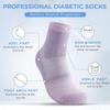 Bulinlulu Diabetic Socks for Women Men,6 Pairs Non Binding Diabetic Ankle Wide Socks with Seamless Toe 6-9 9-11 13-15(Large,Light Bright-6 Pairs) view 3