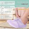 Bulinlulu Diabetic Socks for Women Men-6 Pairs Bamboo Viscose Non Binding Diabetic Ankle Low Cut Sock Size 6-9 9-11Light Bright-Medium view 3